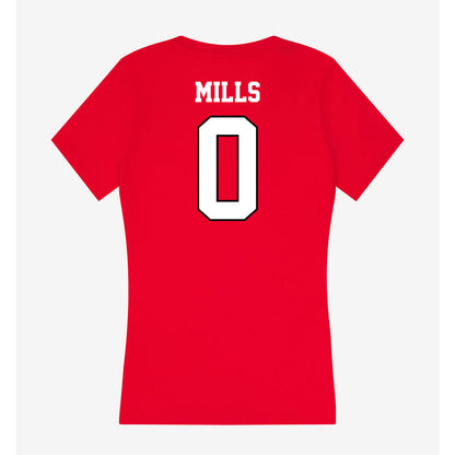 Youngstown State - NCAA Football : Tahir Mills - Classic Shersey Women's V-Neck T-Shirt-1