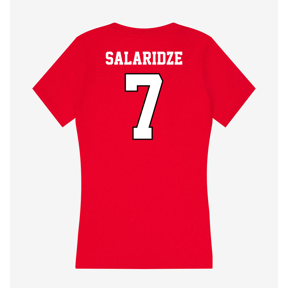 Youngstown State - NCAA Men's Basketball : Vladimer Salaridze - Classic Shersey Women's V-Neck T-Shirt-1