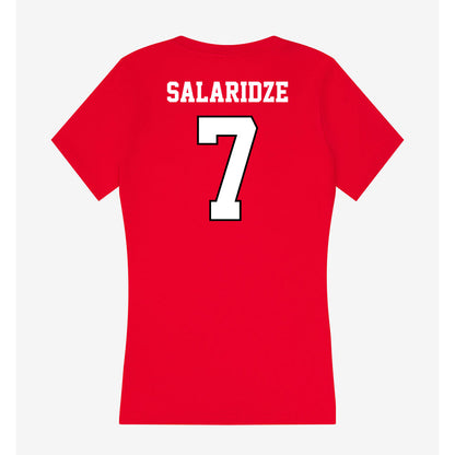 Youngstown State - NCAA Men's Basketball : Vladimer Salaridze - Classic Shersey Women's V-Neck T-Shirt-1