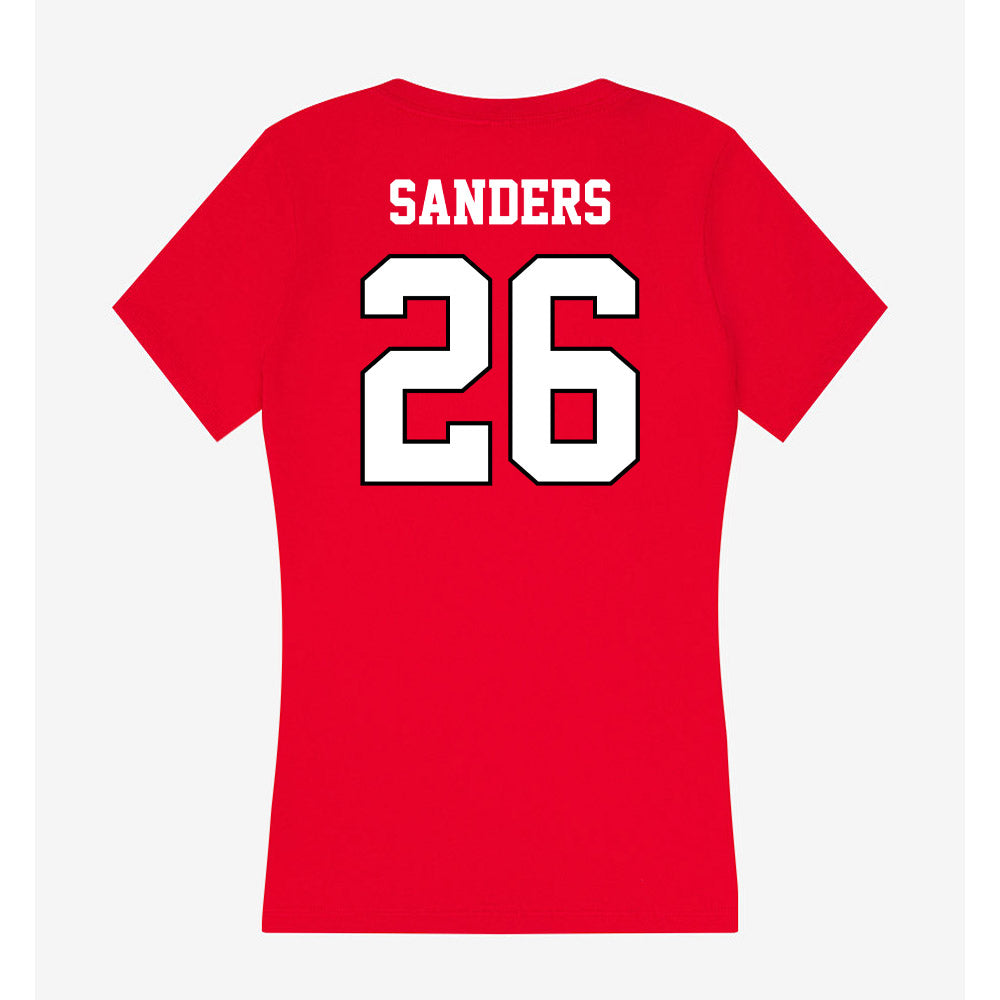 Youngstown State - NCAA Football : Jeremiah Sanders - Classic Shersey Women's V-Neck T-Shirt-1