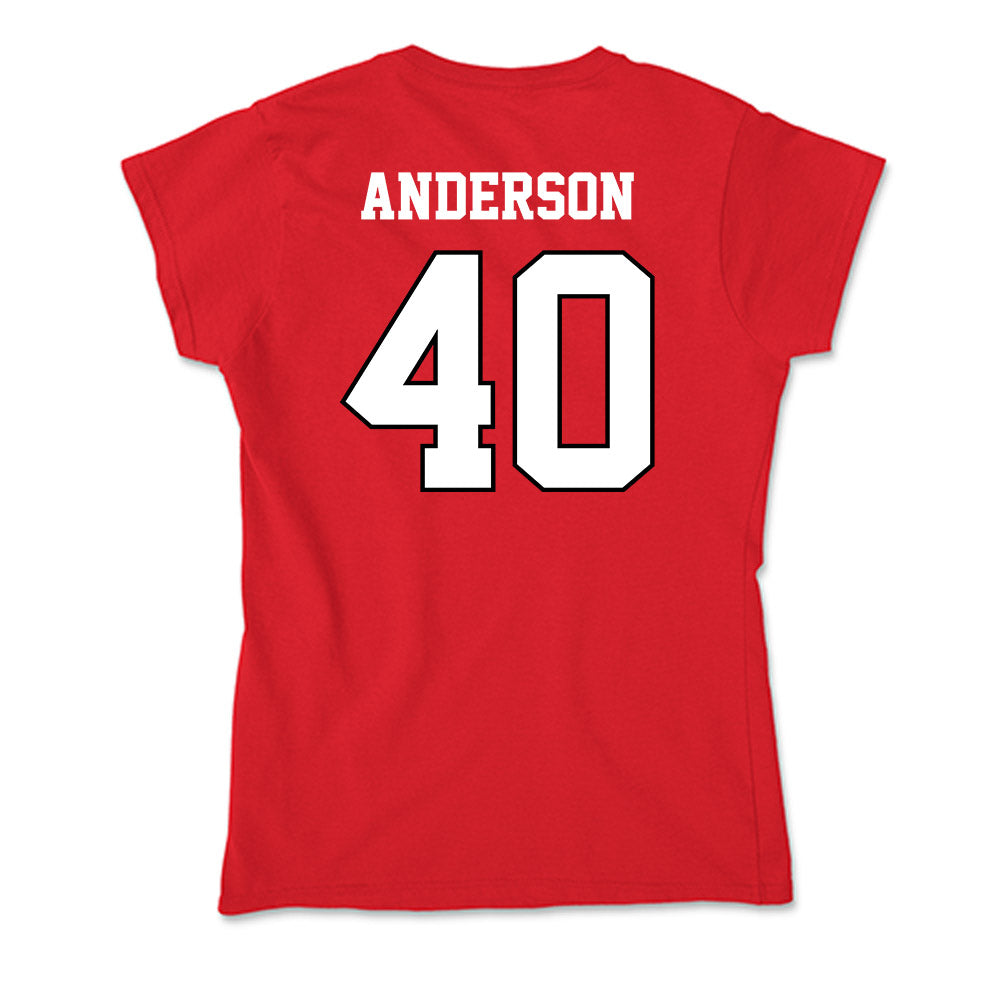 Youngstown State - NCAA Baseball : Brandin Anderson - Classic Shersey Soft Style Women’s T-Shirt-1