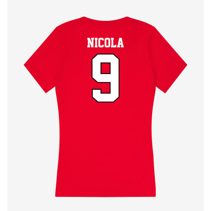 Youngstown State - NCAA Women's Volleyball : Journey Nicola - Classic Shersey Women's V-Neck T-Shirt-1
