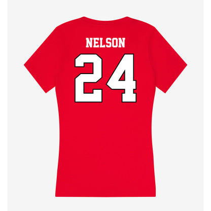 Youngstown State - NCAA Baseball : Braylon Nelson - Classic Shersey Women's V-Neck T-Shirt-1