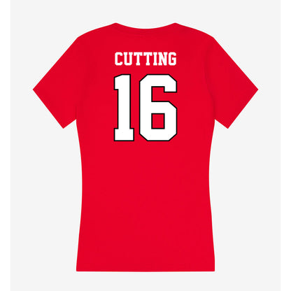 Youngstown State - NCAA Baseball : Garrett Cutting - Classic Shersey Women's V-Neck T-Shirt-1