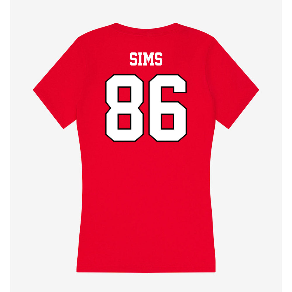 Youngstown State - NCAA Football : Stephen Sims - Classic Shersey Women's V-Neck T-Shirt-1