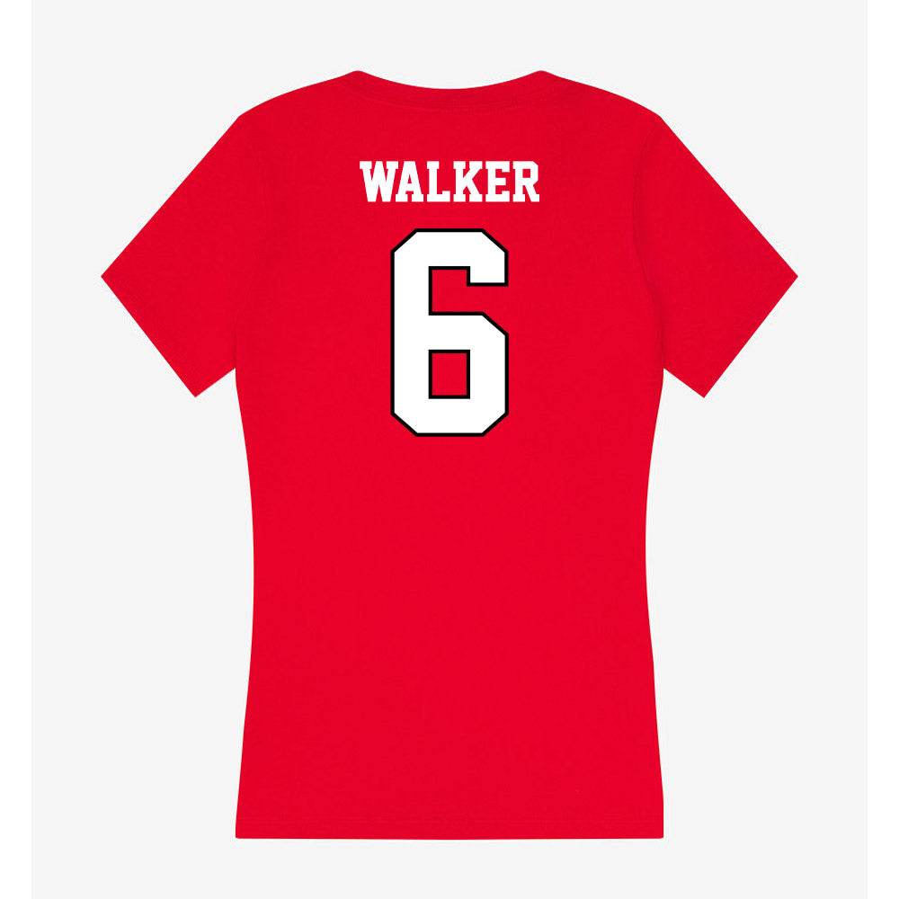 Youngstown State - NCAA Women's Basketball : Gemma Walker - Classic Shersey Women's V-Neck T-Shirt-1