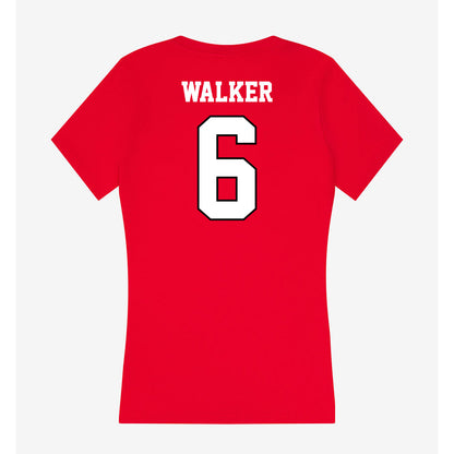Youngstown State - NCAA Women's Basketball : Gemma Walker - Classic Shersey Women's V-Neck T-Shirt-1
