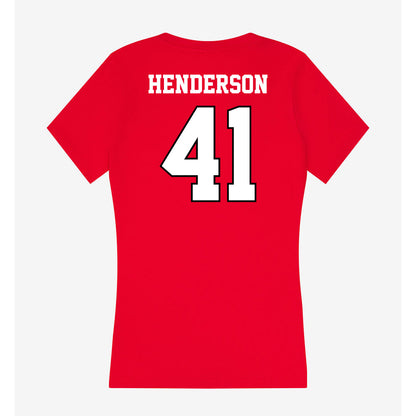 Youngstown State - NCAA Baseball : Mark Henderson - Classic Shersey Women's V-Neck T-Shirt-1