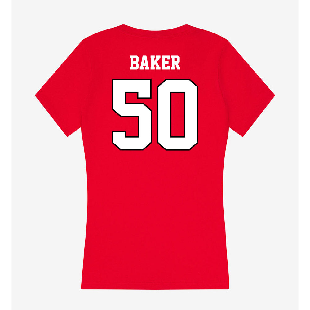 Youngstown State - NCAA Women's Basketball : Sarah Baker - Classic Shersey Women's V-Neck T-Shirt-1