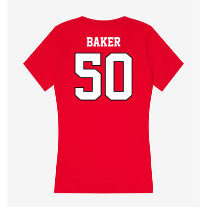 Youngstown State - NCAA Women's Basketball : Sarah Baker - Classic Shersey Women's V-Neck T-Shirt-1
