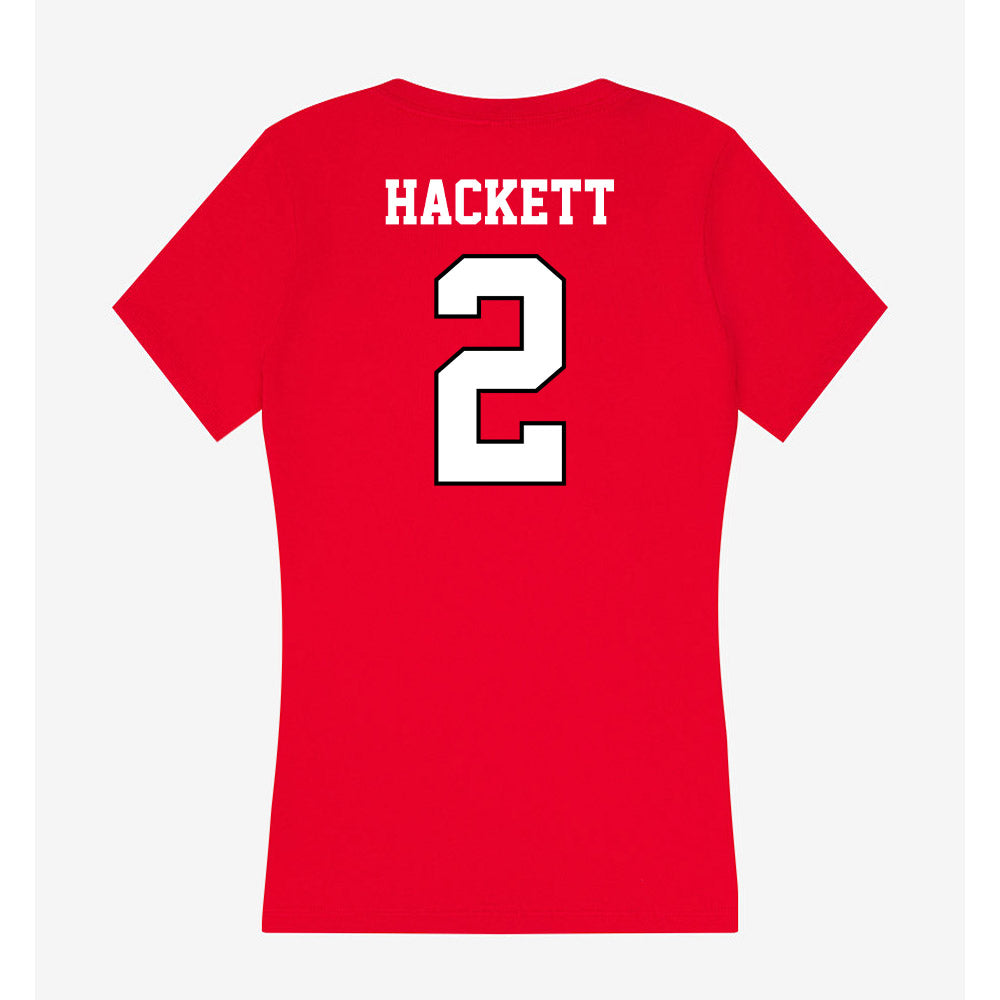 Youngstown State - NCAA Football : Isaiah Hackett - Classic Shersey Women's V-Neck T-Shirt-1