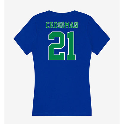Texas A&M Corpus Christi - NCAA Softball : Katelyn Crossman - Women's V-Neck T-Shirt-1