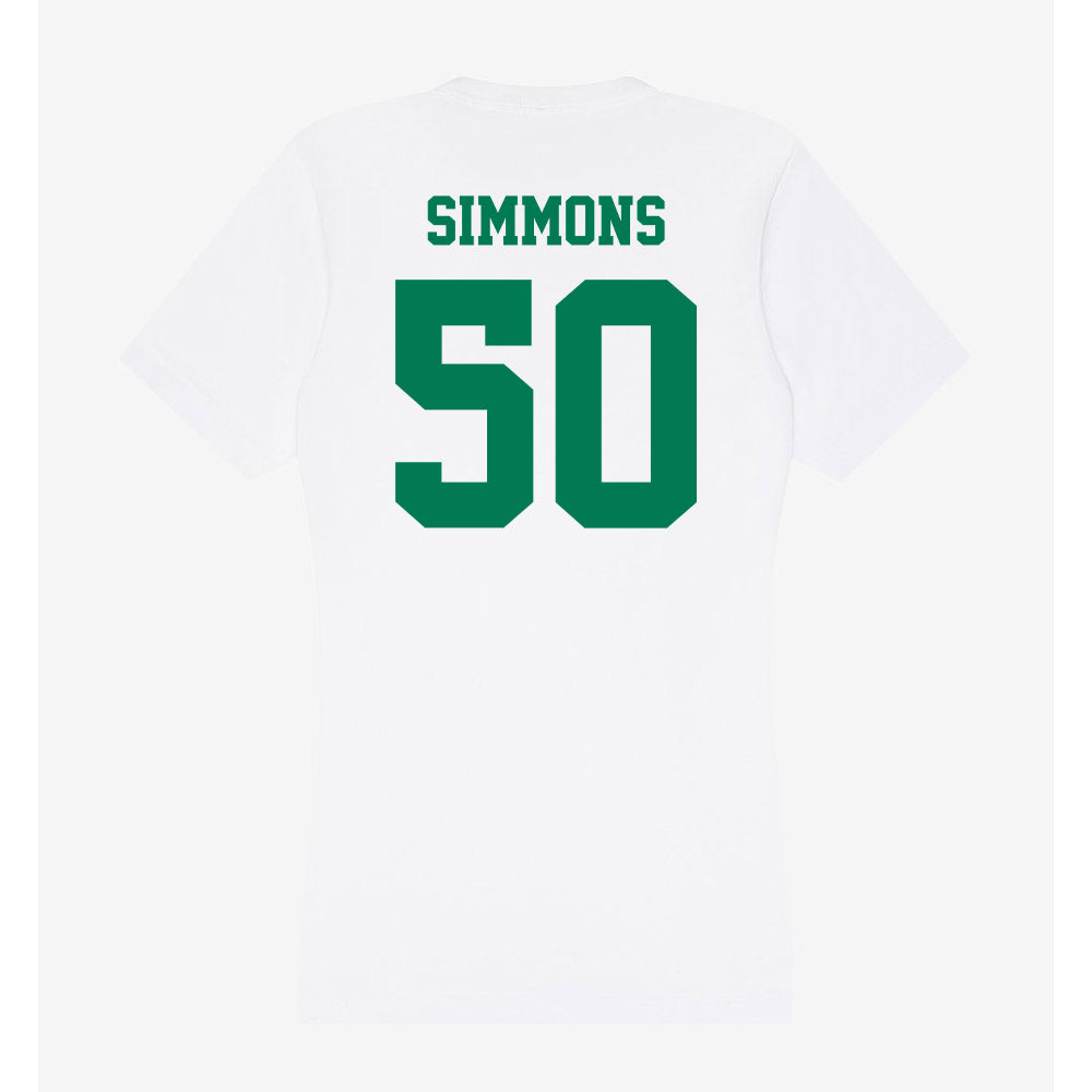 Norfolk State - NCAA Football : Damarion Simmons - Women's V-Neck T-Shirt-1