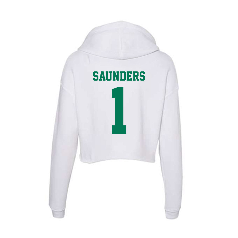 Norfolk State - NCAA Football : Jordan Saunders - Women's Crop Fleece Hoodie-1