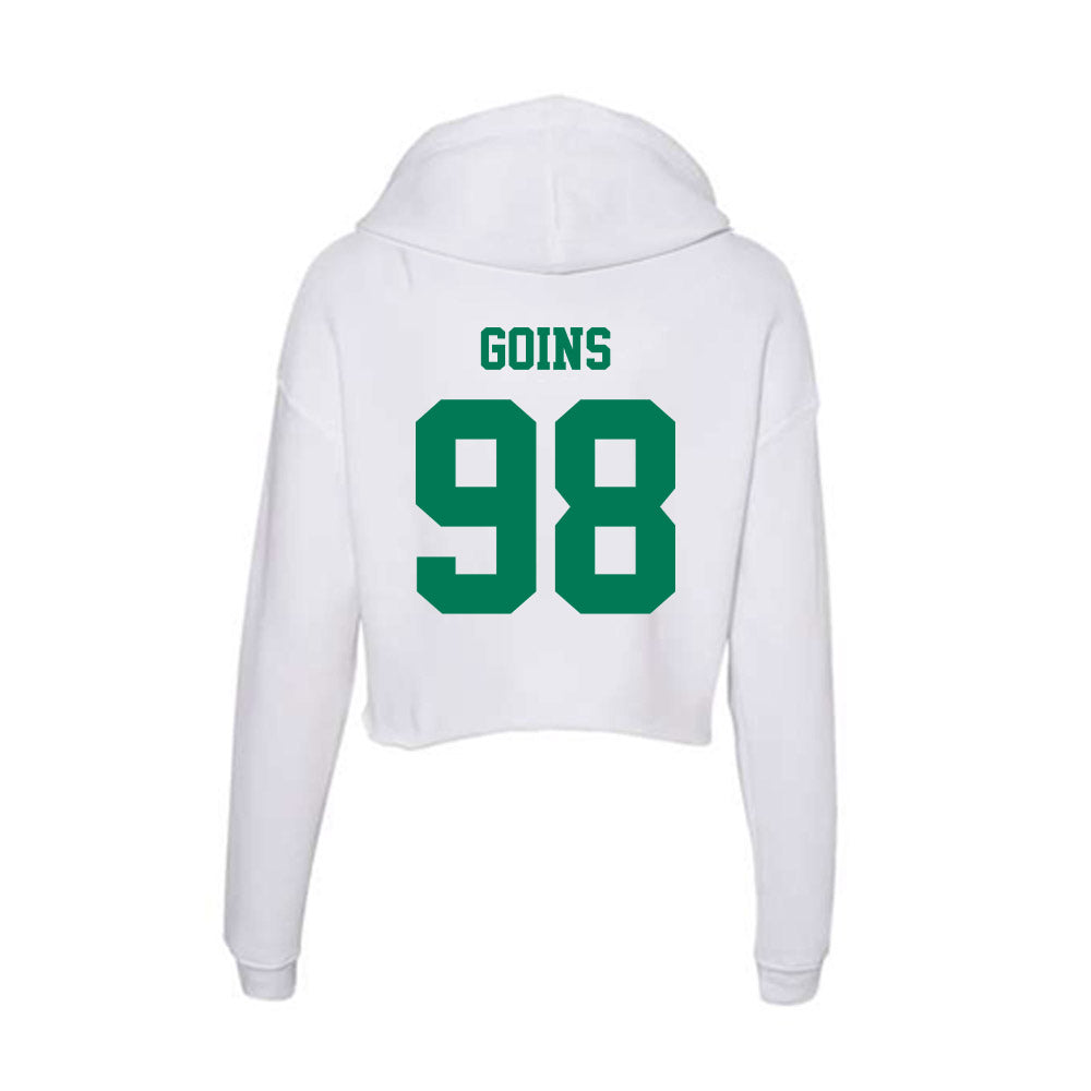 Norfolk State - NCAA Football : Quintin Goins - Women's Crop Fleece Hooded Sweatshirt-1