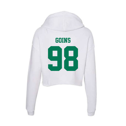 Norfolk State - NCAA Football : Quintin Goins - Women's Crop Fleece Hooded Sweatshirt-1