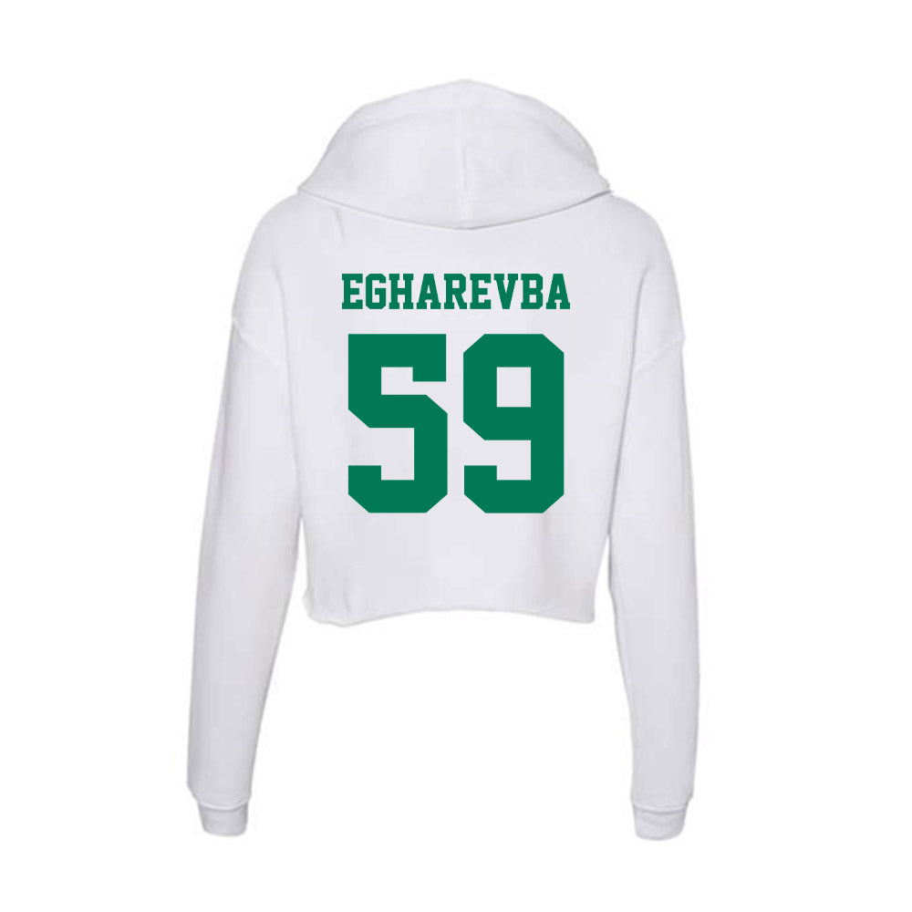 Norfolk State - NCAA Football : Samuel Egharevba - Women's Crop Fleece Hooded Sweatshirt-1