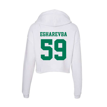 Norfolk State - NCAA Football : Samuel Egharevba - Women's Crop Fleece Hooded Sweatshirt-1