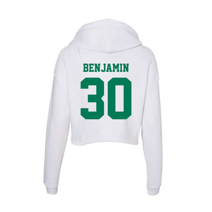 Norfolk State - NCAA Football : Kiron Benjamin - Women's Crop Fleece Hooded Sweatshirt-1