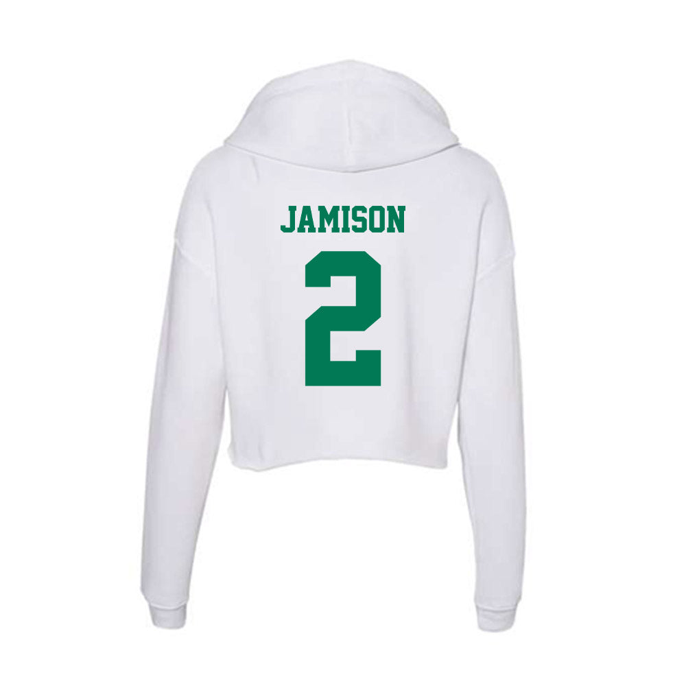 Norfolk State - NCAA Men's Basketball : Elijah Jamison - Women's Crop Fleece Hoodie-1