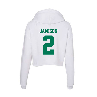 Norfolk State - NCAA Men's Basketball : Elijah Jamison - Women's Crop Fleece Hoodie-1