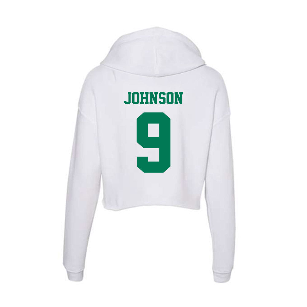 Norfolk State - NCAA Football : Reggie Johnson - Women's Crop Fleece Hoodie-1