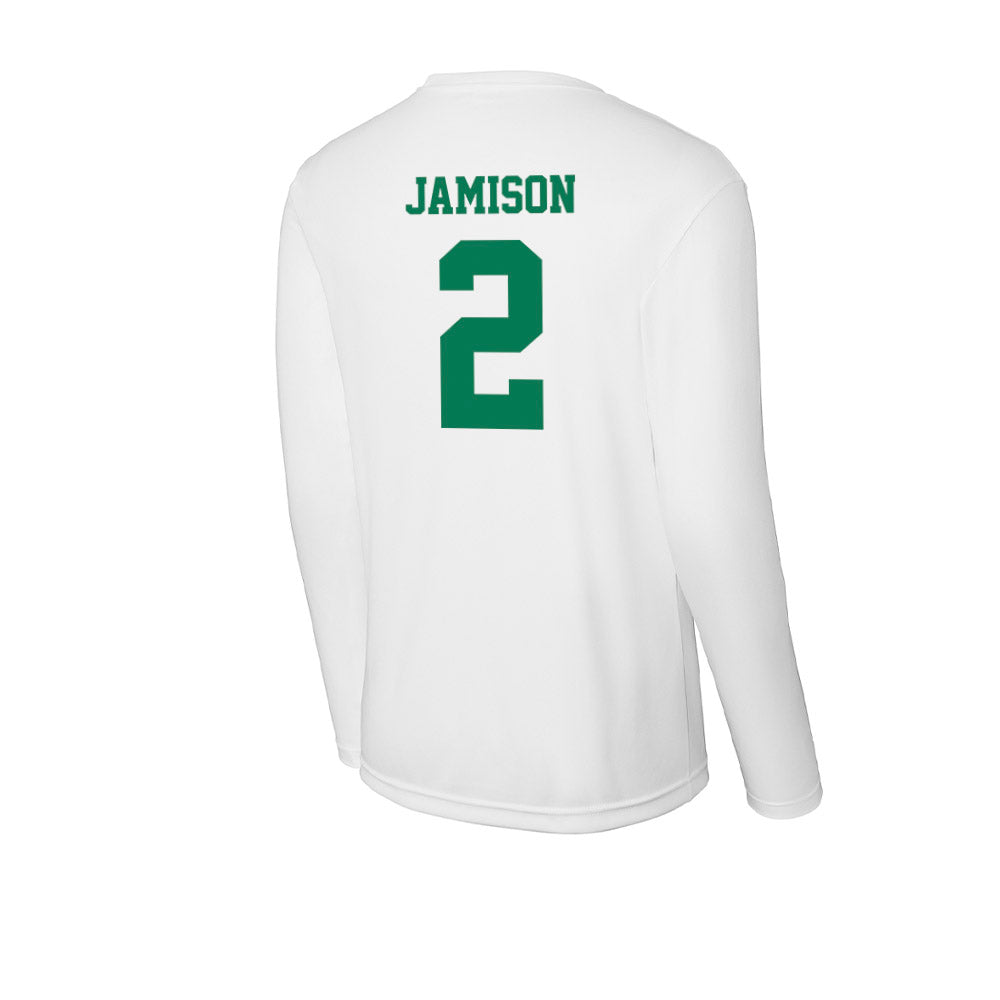 Norfolk State - NCAA Men's Basketball : Elijah Jamison - Activewear Long Sleeve T-Shirt-1