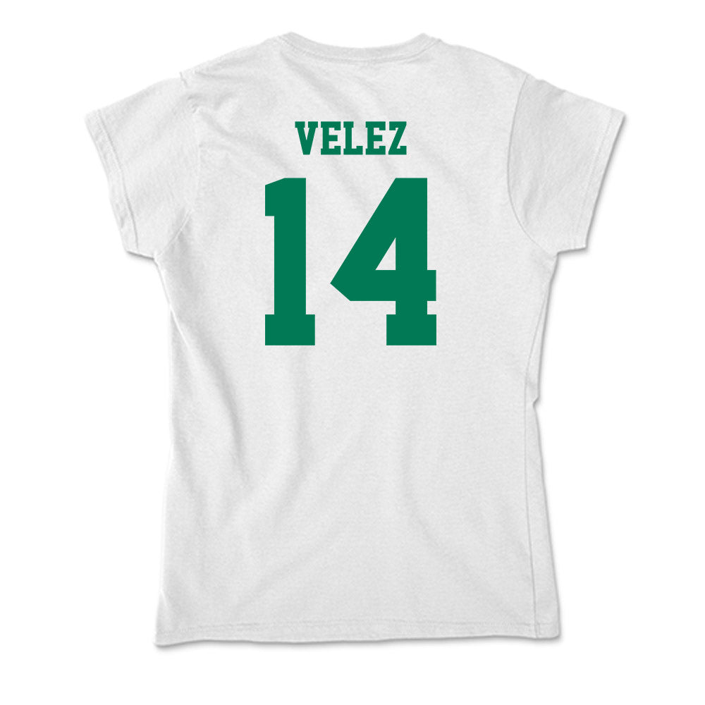 Norfolk State - NCAA Baseball : Christian Velez - Soft Style Women’s T-Shirt-1