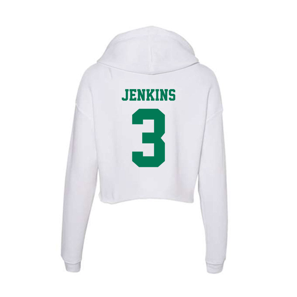 Norfolk State - NCAA Men's Basketball : Mykel Jenkins - Women's Crop Fleece Hoodie-1