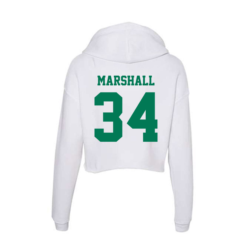 Norfolk State - NCAA Football : Jacoby Marshall - Women's Crop Fleece Hooded Sweatshirt-1