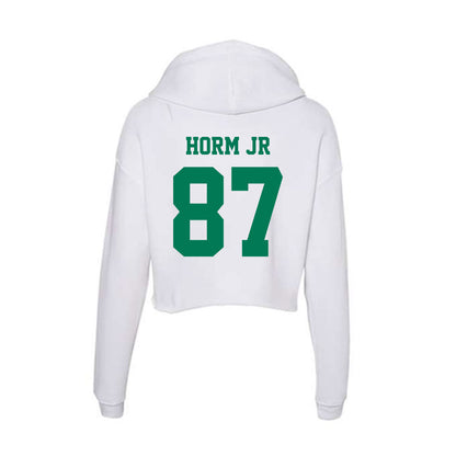 Norfolk State - NCAA Football : Jordan Horm jr - Women's Crop Fleece Hooded Sweatshirt-1