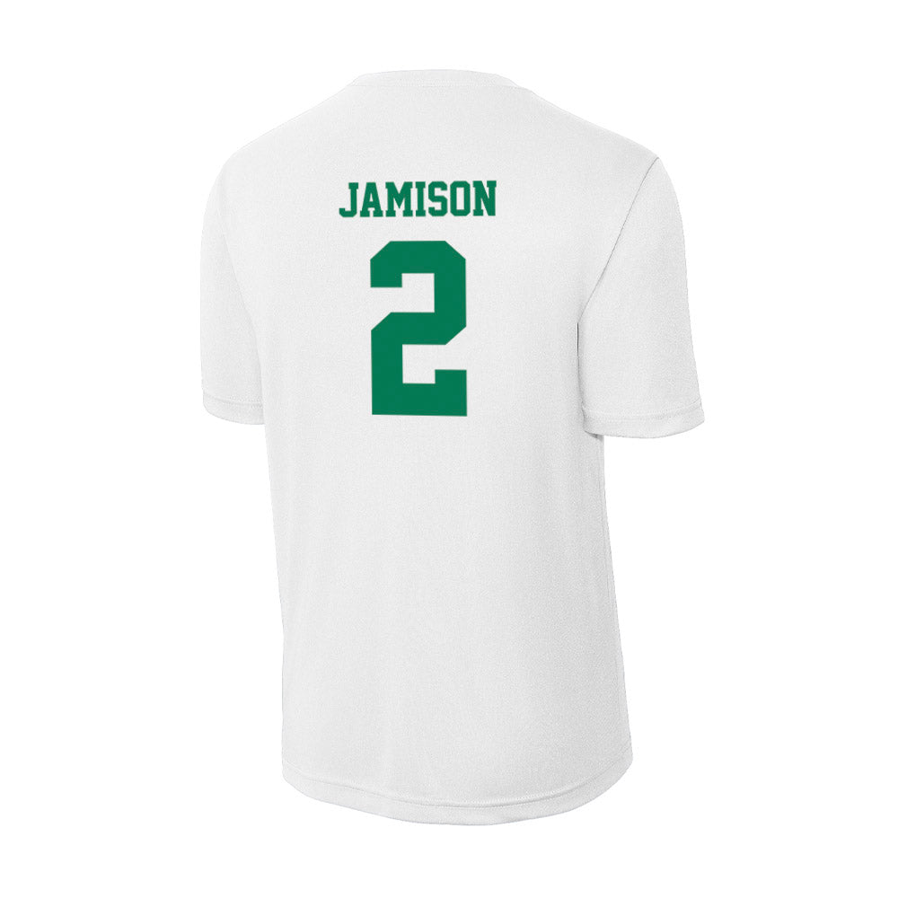 Norfolk State - NCAA Men's Basketball : Elijah Jamison - Activewear T-Shirt-1