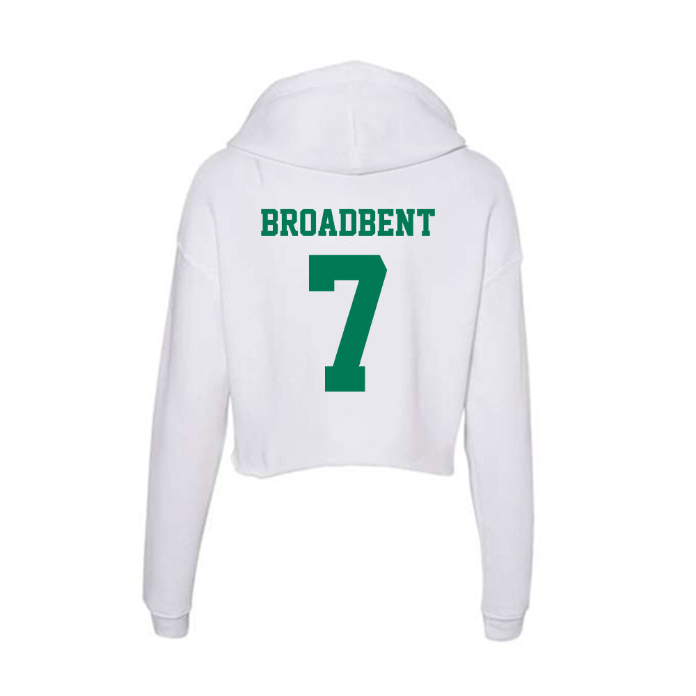 Norfolk State - NCAA Football : Kaleb Broadbent - Women's Crop Fleece Hoodie-1