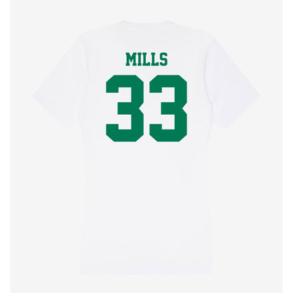 Norfolk State - NCAA Football : Edward Mills - Women's V-Neck T-Shirt-1