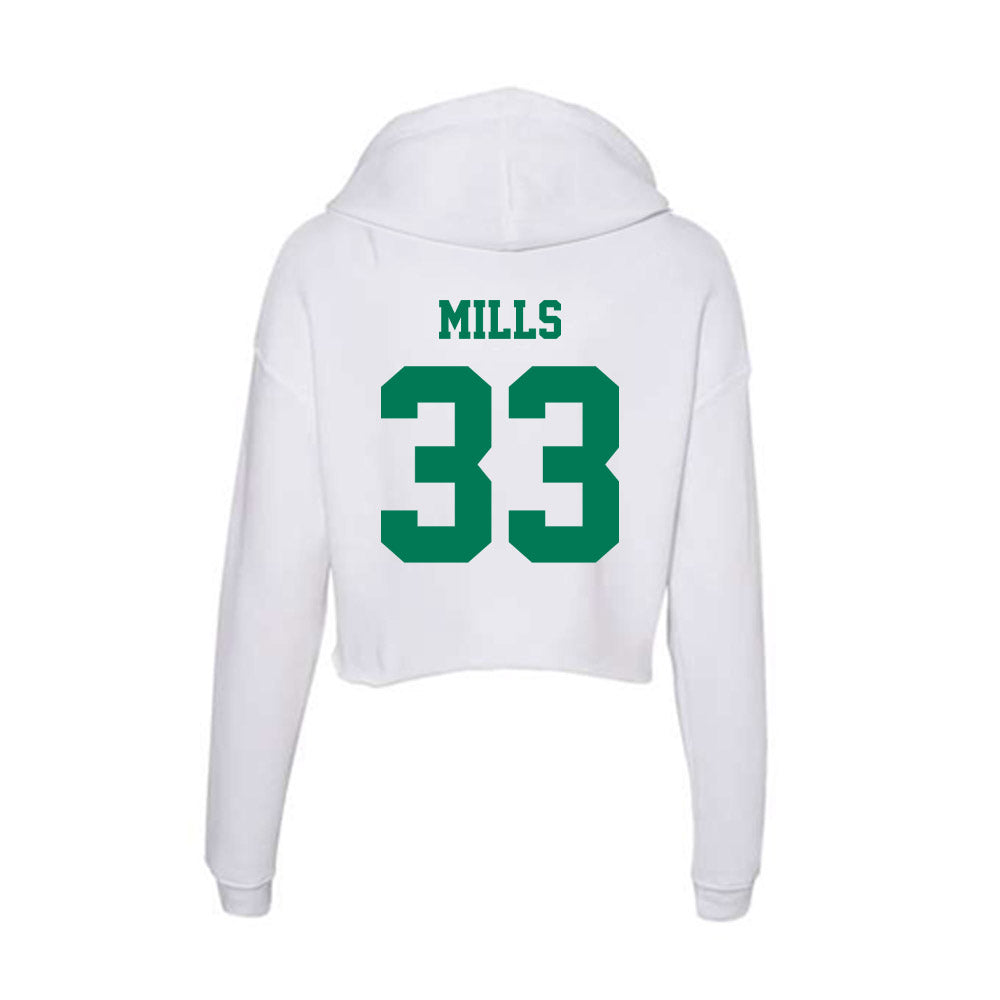 Norfolk State - NCAA Football : Edward Mills - Women's Crop Fleece Hoodie-1