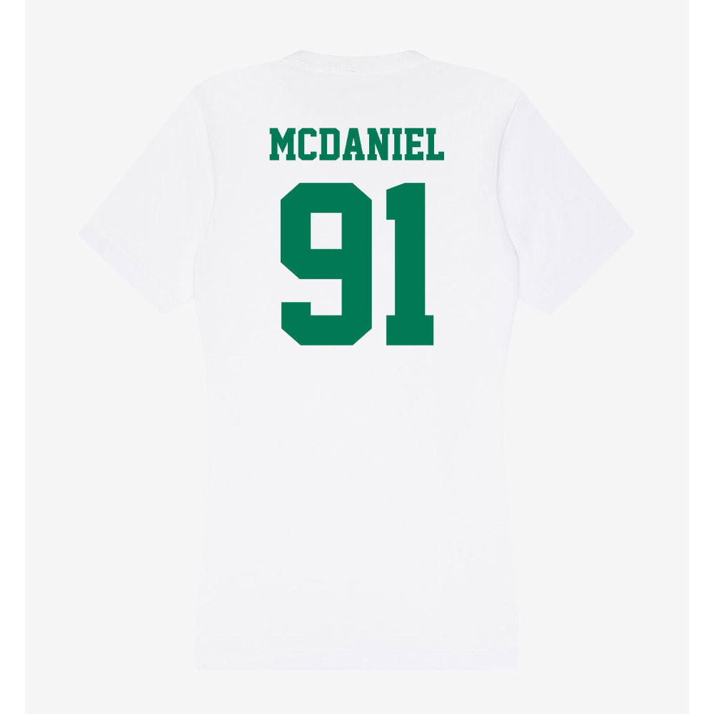 Norfolk State - NCAA Football : Aaron McDaniel - Women's V-Neck T-Shirt-1