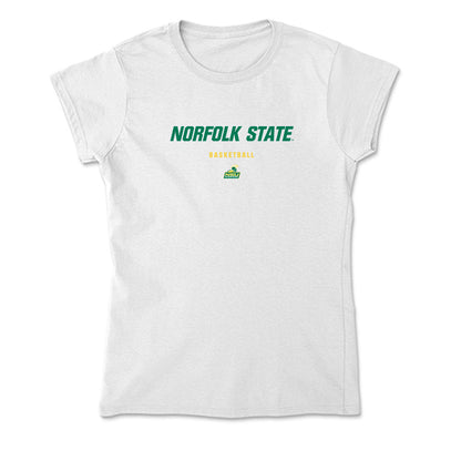 Norfolk State - NCAA Men's Basketball : Elijah Jamison - Soft Style Women’s T-Shirt-0