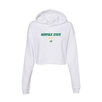 Norfolk State - NCAA Football : Benjamin Hayes - Women's Crop Fleece Hooded Sweatshirt-0