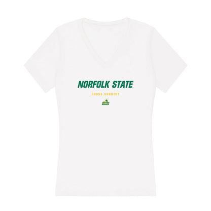 Norfolk State - NCAA Women's Cross Country : Sonia Koech - Women's V-Neck T-Shirt-0