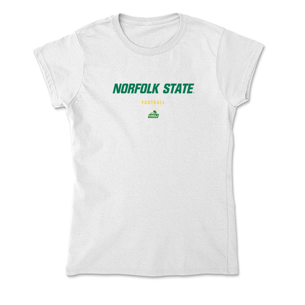 Norfolk State - NCAA Football : Stephon Hall - Soft Style Women’s T-Shirt-0