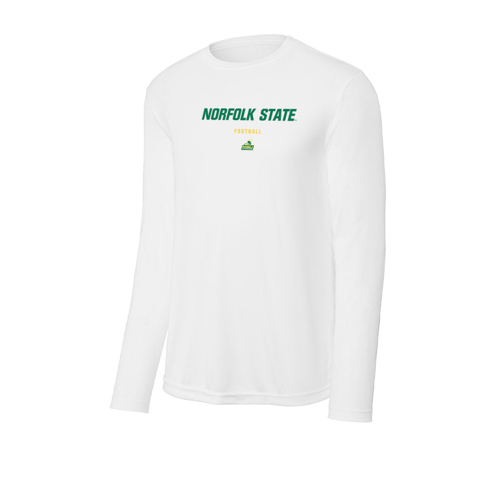 Norfolk State - NCAA Football : Samuel Egharevba - Activewear Long Sleeve T-Shirt-0