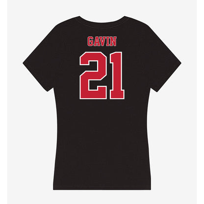 UW River Falls - NCAA Baseball : Shaun Gavin - Women's V-Neck T-Shirt-1