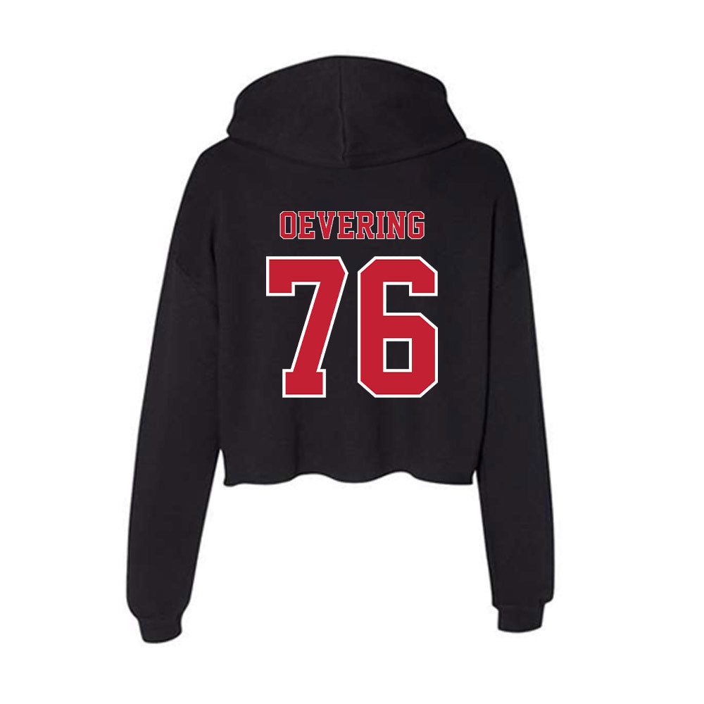 UW River Falls - NCAA Football : Levi Oevering - Women's Crop Fleece Hoodie-1