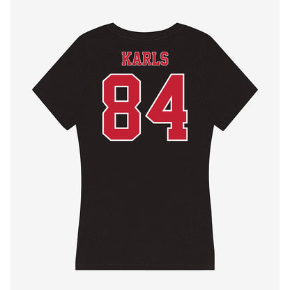 UW River Falls - NCAA Football : Andrew Karls - Women's V-Neck T-Shirt-1