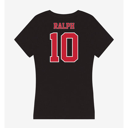UW River Falls - NCAA Men's Basketball : Gavin Ralph - Women's V-Neck T-Shirt-1