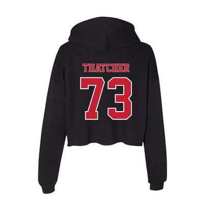 UW River Falls - NCAA Football : Grayden Thatcher - Women's Crop Fleece Hoodie-1