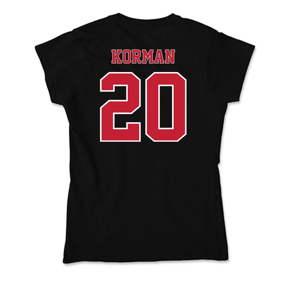UW River Falls - NCAA Men's Ice Hockey : Parker Korman - Soft Style Women’s T-Shirt-1