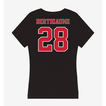 UW River Falls - NCAA Women's Lacrosse : Natasha Berthiaume - Women's V-Neck T-Shirt-1