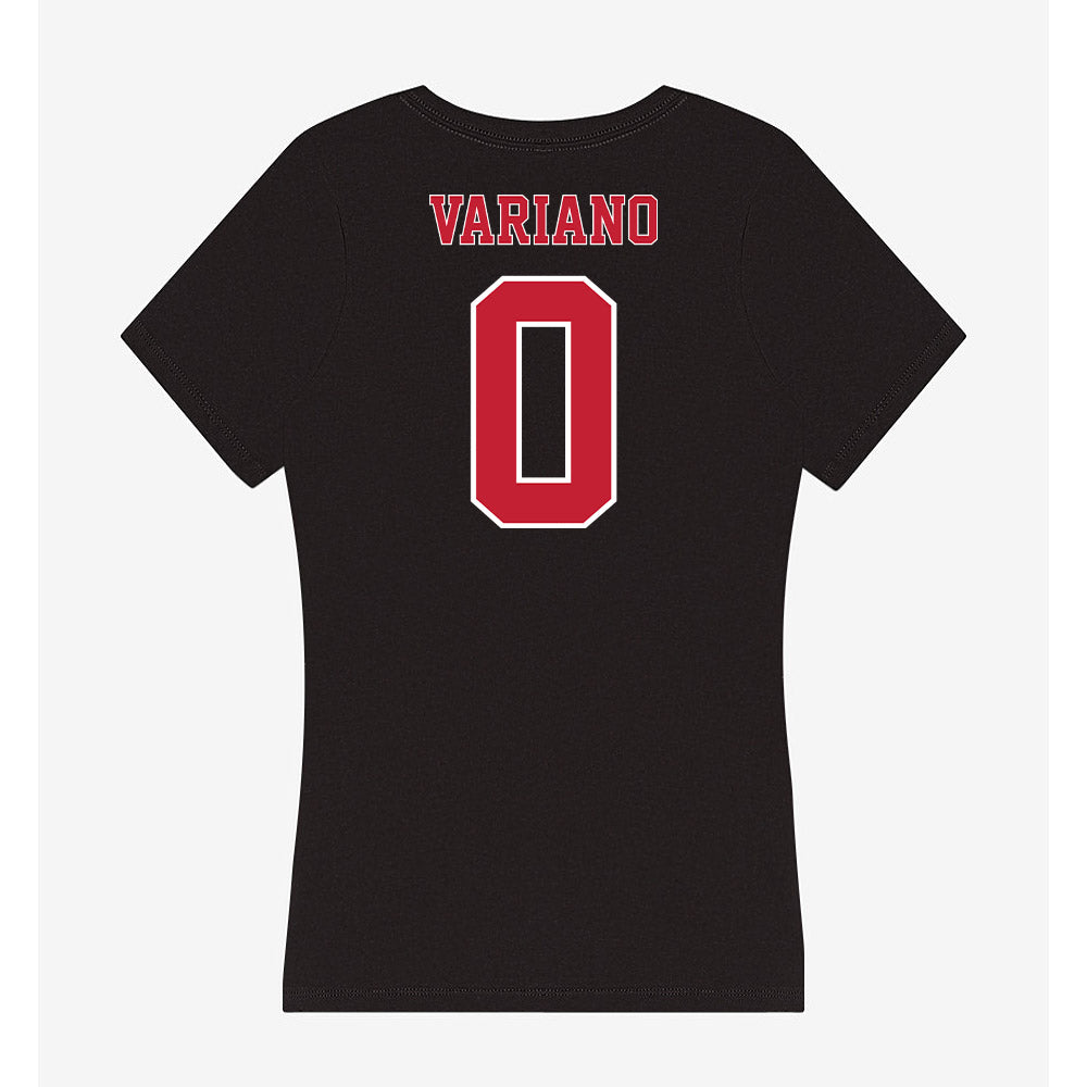 UW River Falls - NCAA Men's Basketball : Brody Variano - Women's V-Neck T-Shirt-1