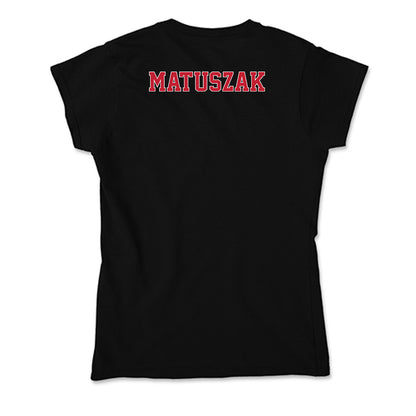 UW River Falls - NCAA Men's Track & Field : Chase Matuszak - Soft Style Women’s T-Shirt-1